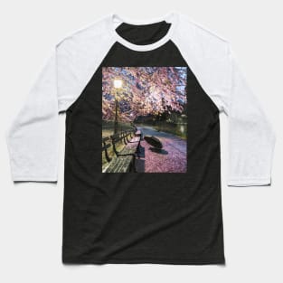 Central Park Rainy Spring Baseball T-Shirt